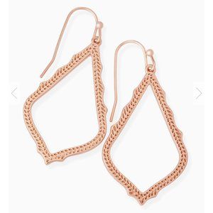 NWT Kendra Scott Sophee Drop Earrings In Rose Gold